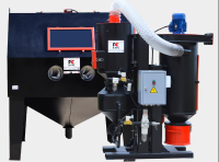 Пескоструйная камера PST-КСО-150 напорная, без ФВ, с ФВр 2.2 кВт, с выдвижным поворотным столом